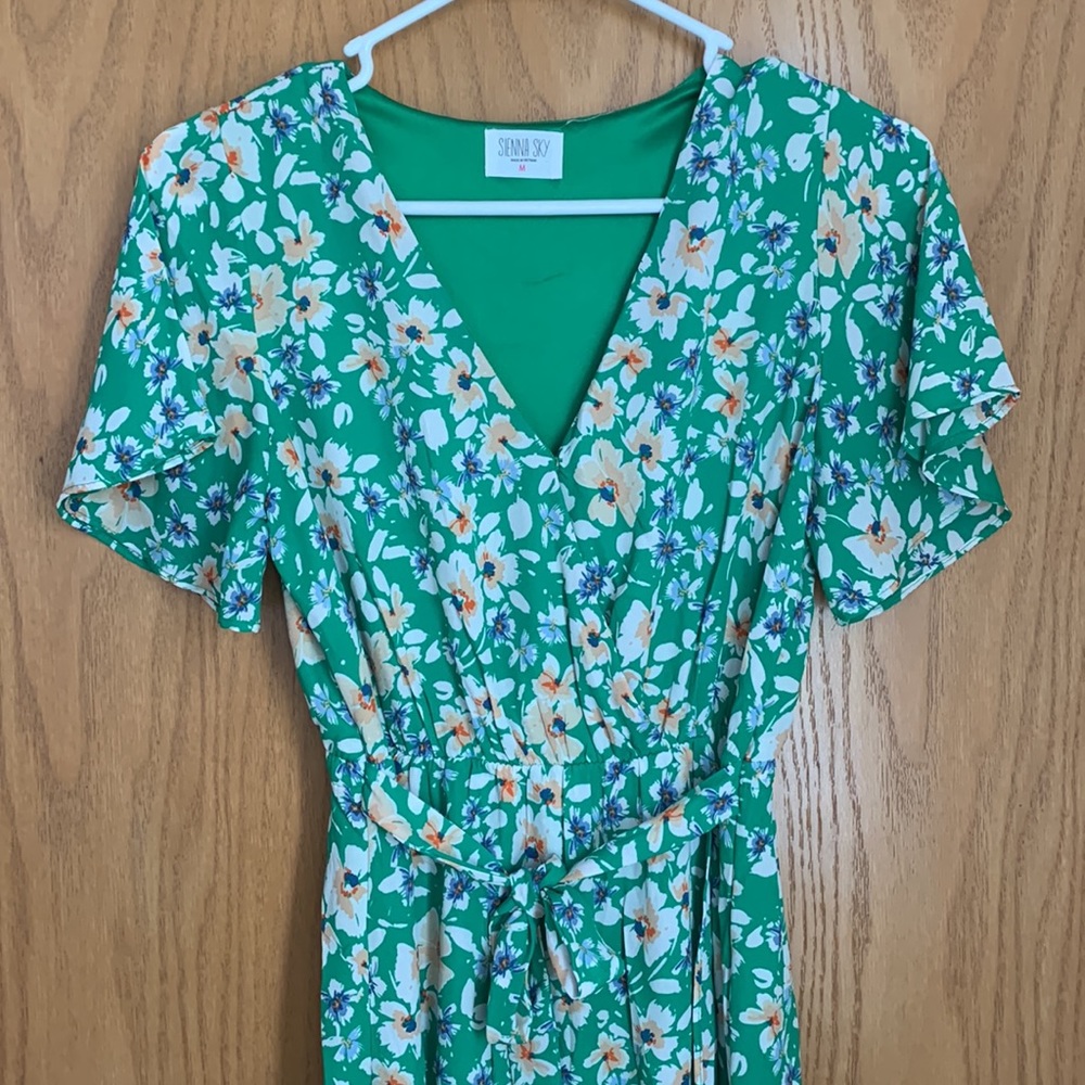 Knee Length Green Dress